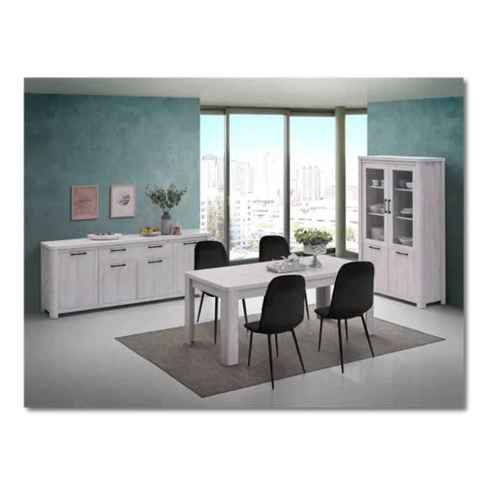 Salle à manger Olivos ( Dressoir + table + vitrine ) SANS CHAISES