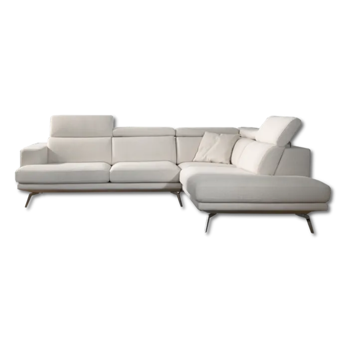 Salon d'angle Acerra gris
