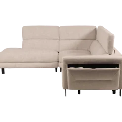 Salon d'angle avec chaise longue à gauche KM.6830