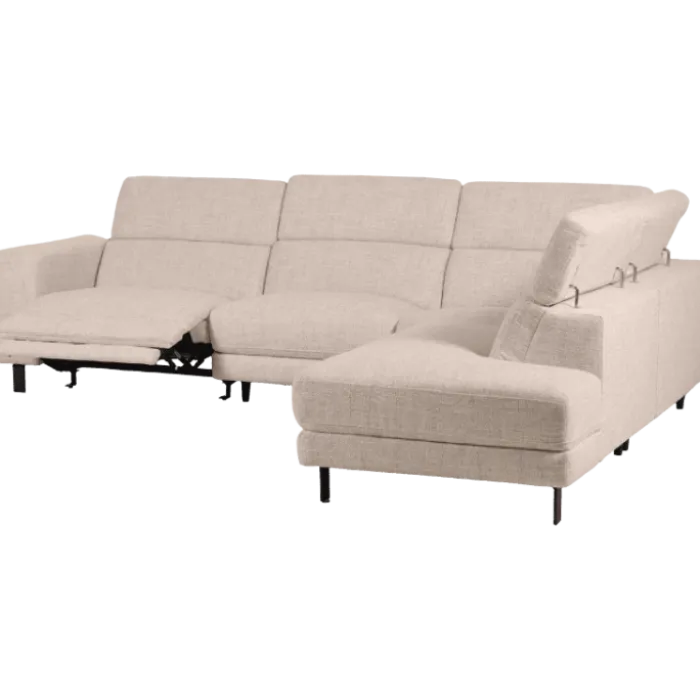 Salon d'angle avec chaise longue KM.6830 beige
