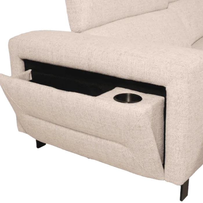 Salon d'angle avec chaise longue KM.6830 beige