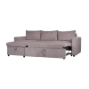 Salon d'angle convertible Golf marron