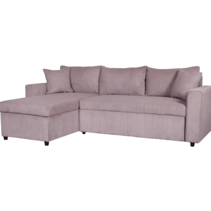 Salon d'angle convertible Golf marron