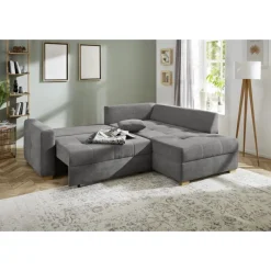 Salon d'angle convertible Heidelberg gris