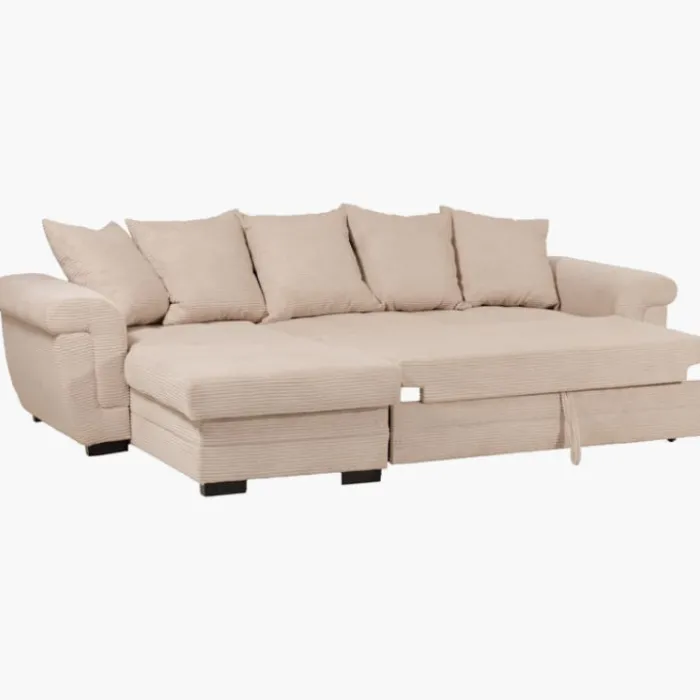 Salon d'angle convertible Java Beige ( mini latte )