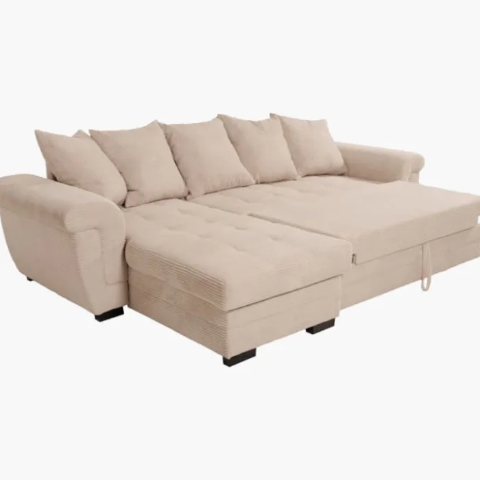 Salon d'angle convertible Java Beige ( mini latte )