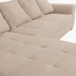 Salon d'angle convertible Java Beige ( mini latte )