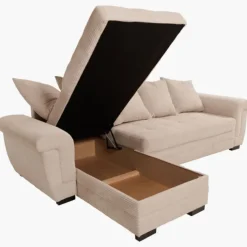 Salon d'angle convertible Java Beige ( mini latte )