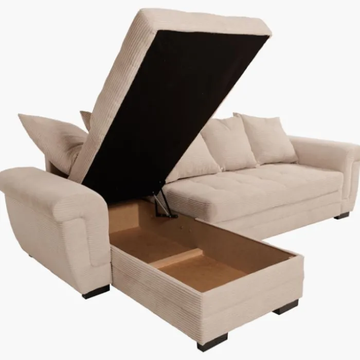 Salon d'angle convertible Java Beige ( mini latte )
