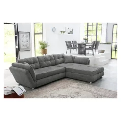 Salon d'angle convertible Jengen gris
