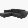 Salon d'angle convertible Jengen anthracite