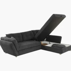 Salon d'angle convertible Jengen anthracite