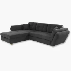 Salon d'angle convertible Jengen anthracite