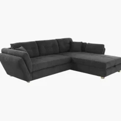 Salon d'angle convertible Jengen anthracite