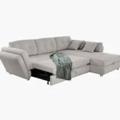 salon d'angle convertible Jengen Gris clair