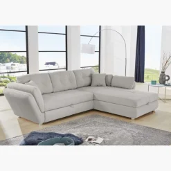 salon d'angle convertible Jengen Gris clair