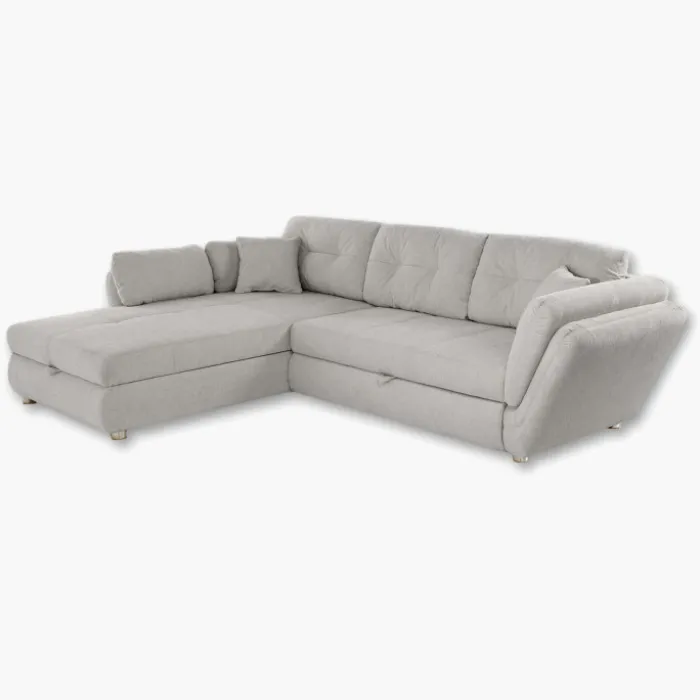 salon d'angle convertible Jengen Gris clair