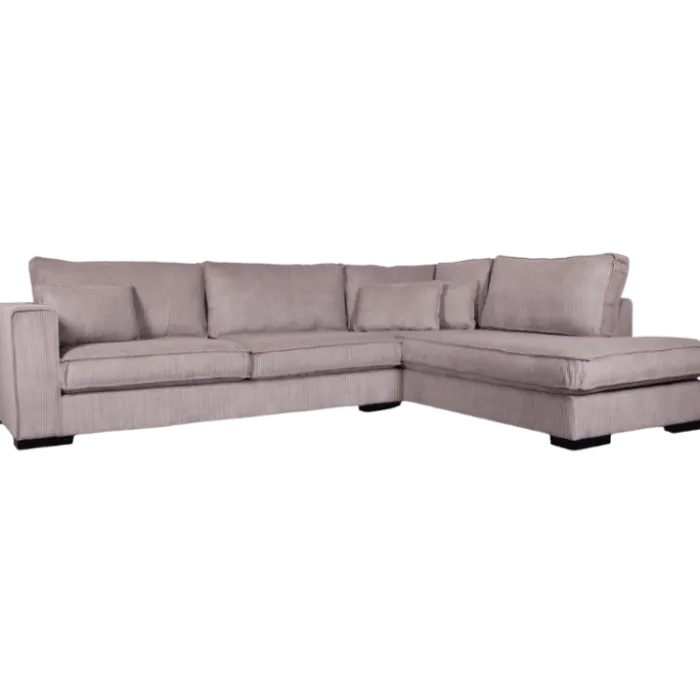 Salon d'angle droit Brussels marron