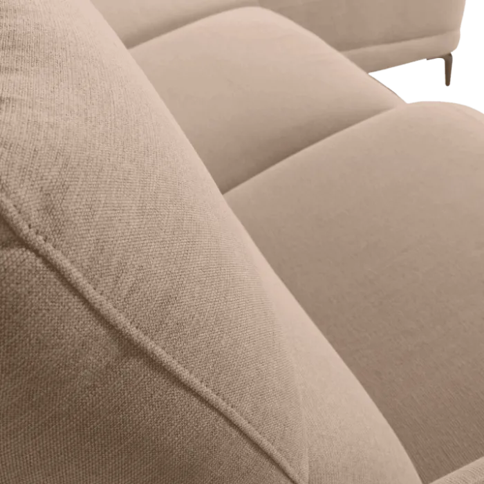 Salon d'angle droit Cologne Beige avec relax électrique