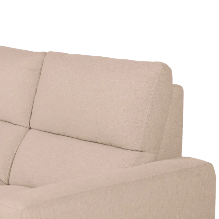 Salon d'angle droit Cologne Beige avec relax électrique