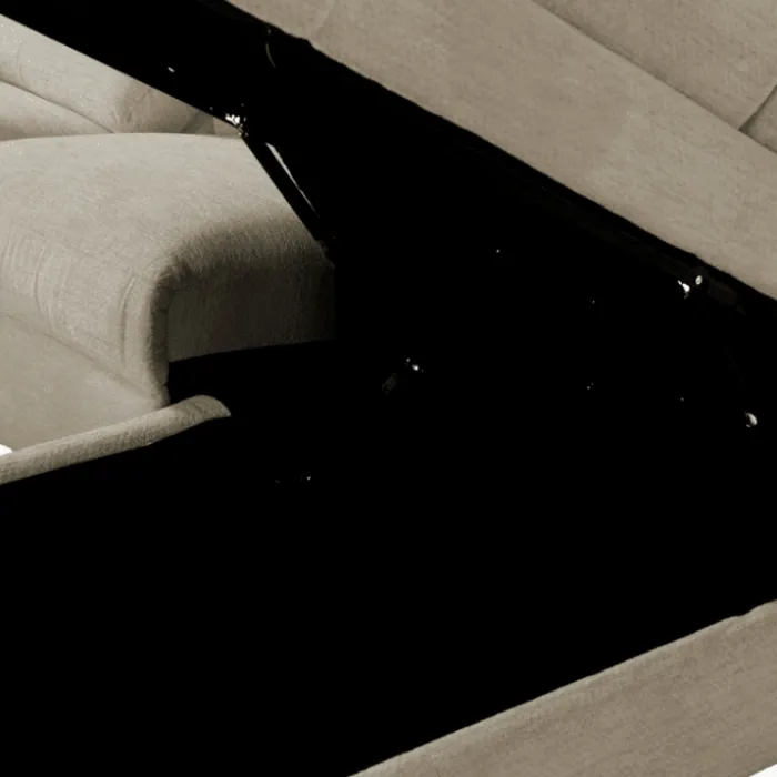 Salon d'angle droit Maeve Ivory