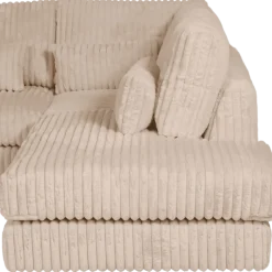 Salon d'angle droit Mojo beige