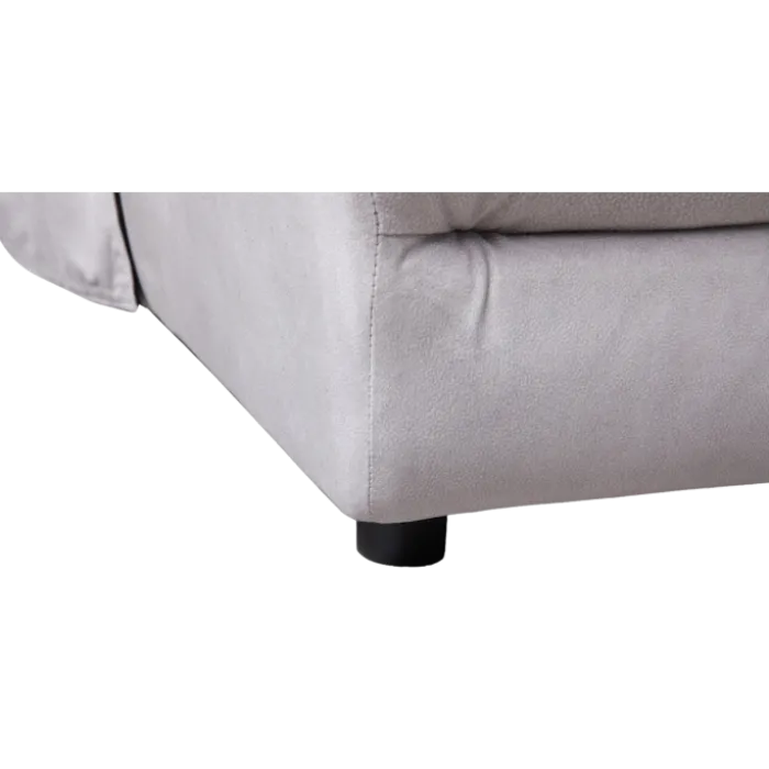 Salon d'angle droit Ruby gris