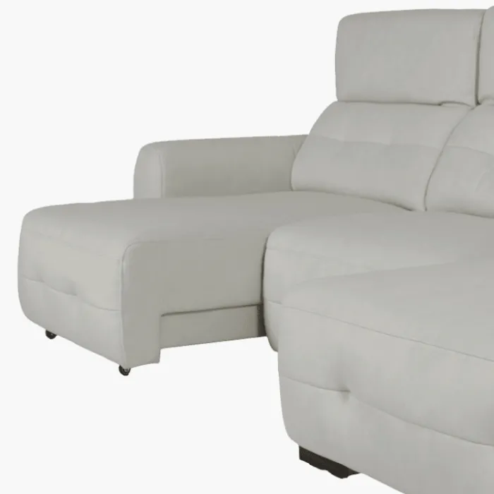 salon d'angle droit Saphire 2 + cl blanc