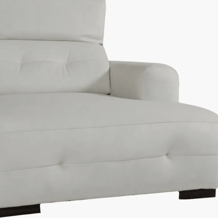 salon d'angle droit Saphire 2 + cl blanc