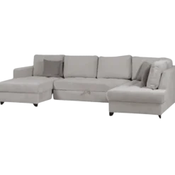 Salon d'angle droit Split gris