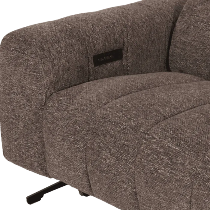 Salon d'angle droit Willow gris anthracite