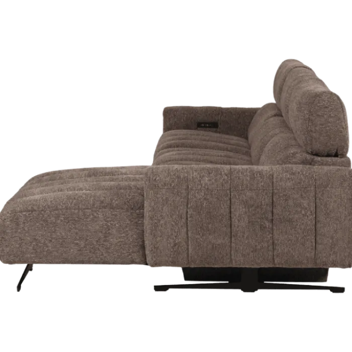 Salon d'angle droit Willow gris anthracite
