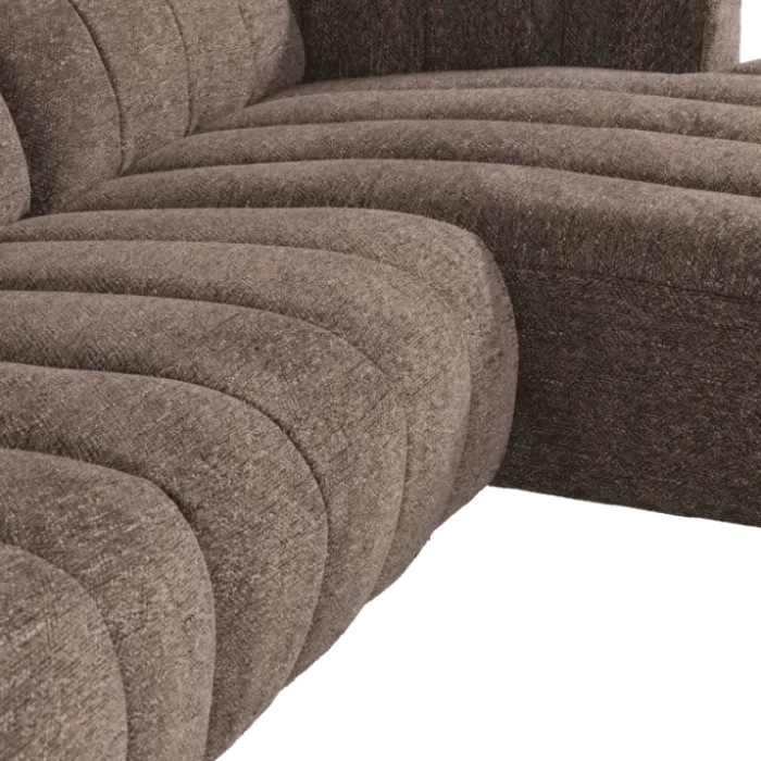 Salon d'angle droit Willow gris anthracite