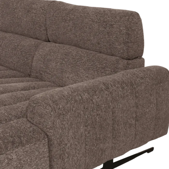 Salon d'angle droit Willow gris anthracite