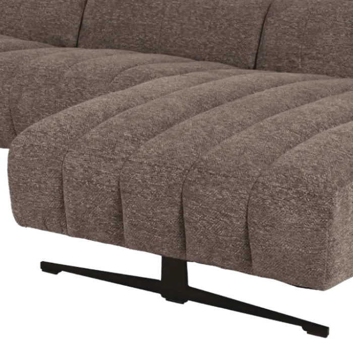Salon d'angle droit Willow gris anthracite