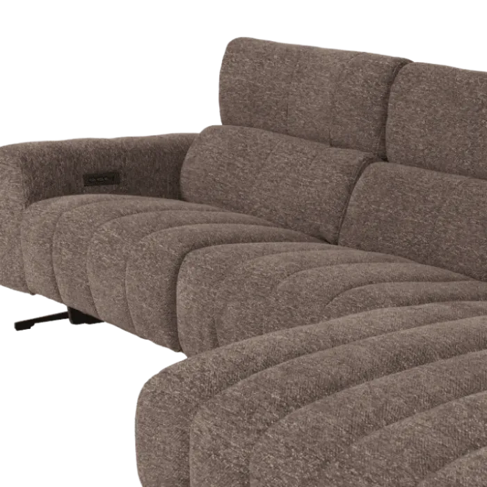Salon d'angle droit Willow gris anthracite