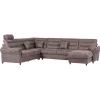 Salon d'angle Foreno marron