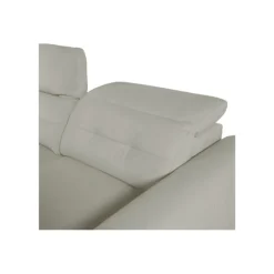 Salon d'angle gauche Saphire avec assise coulissantes blanc