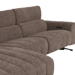 Salon d'angle gauche Willow gris foncé