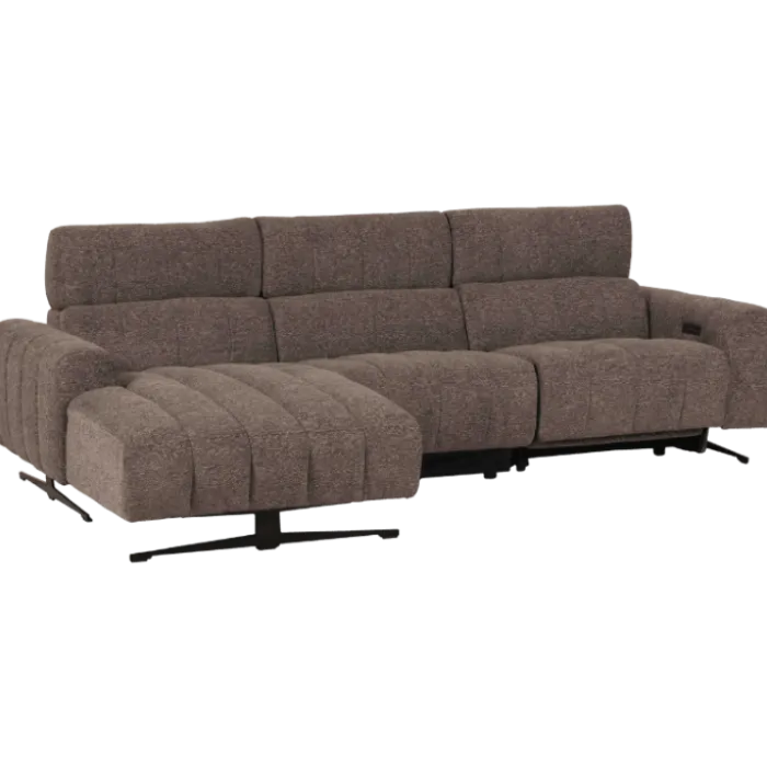 Salon d'angle gauche Willow gris foncé