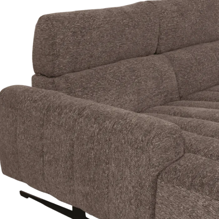 Salon d'angle gauche Willow gris foncé