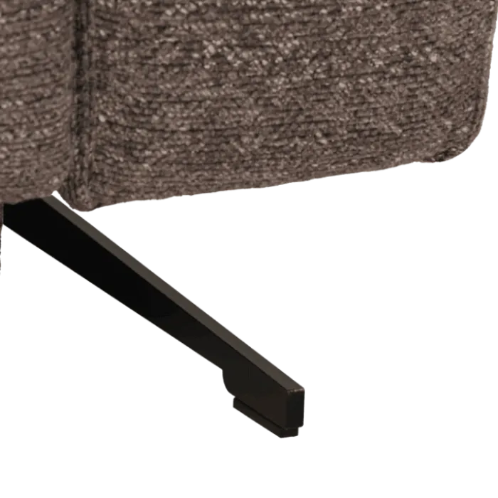 Salon d'angle gauche Willow gris foncé