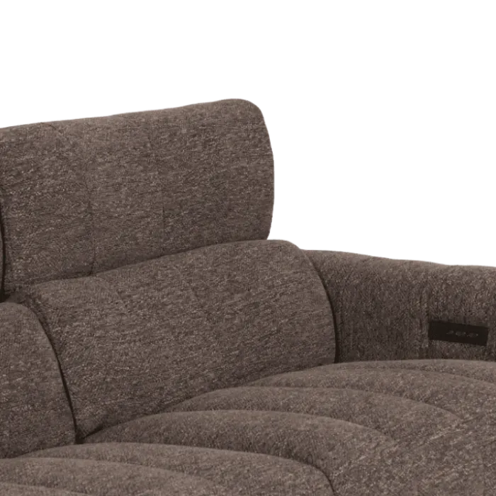 Salon d'angle gauche Willow gris foncé