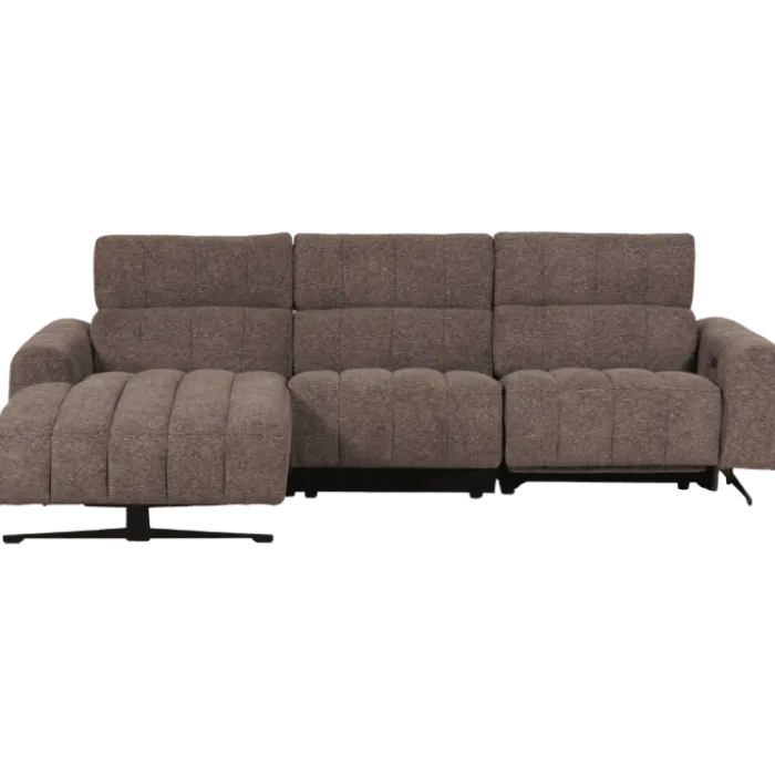 Salon d'angle gauche Willow gris foncé