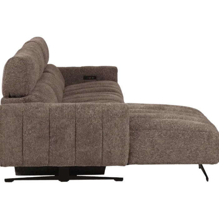 Salon d'angle gauche Willow gris foncé