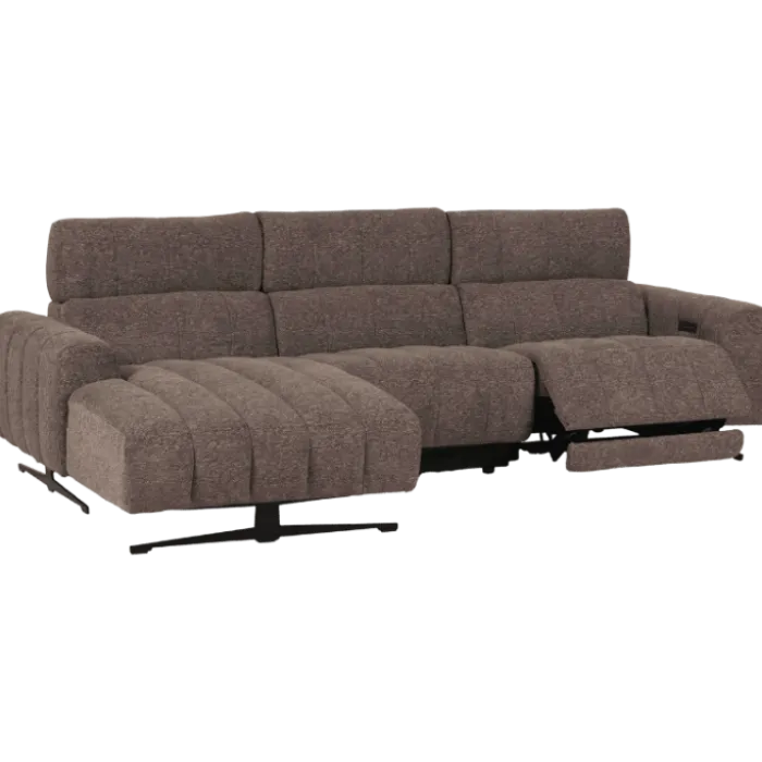 Salon d'angle gauche Willow gris foncé