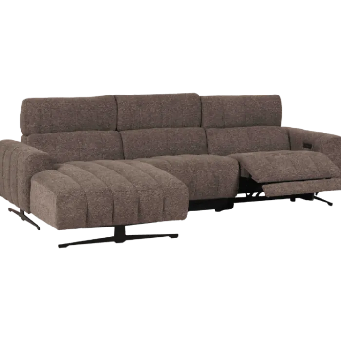Salon d'angle gauche Willow gris foncé