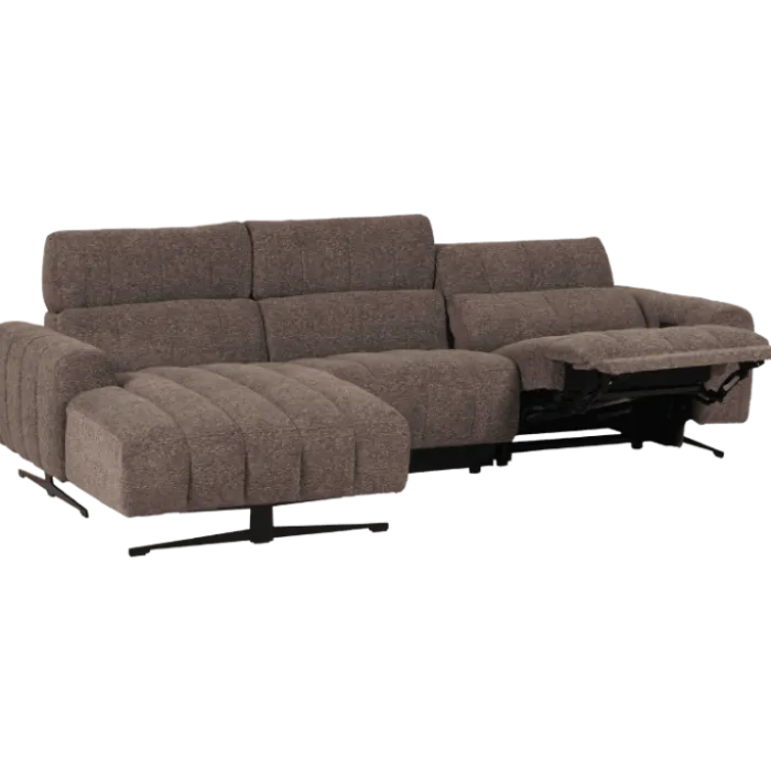 Salon d'angle gauche Willow gris foncé