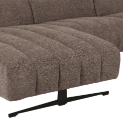 Salon d'angle gauche Willow gris foncé