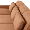 Salon d'angle Kai marron/cognac